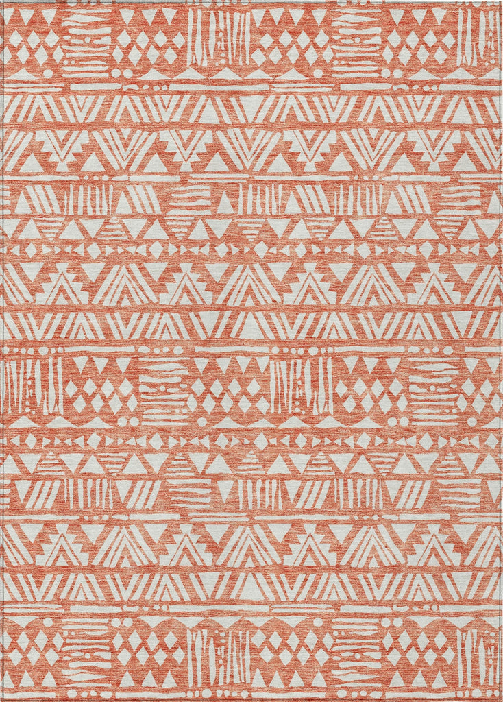 Piper Looms Chantille Southwest ACN907 Coral Machine Washable Area Rug main image