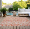 Piper Looms Chantille Southwest ACN907 Coral Machine Washable Area Rug Outdoor Lifestyle Image Feature