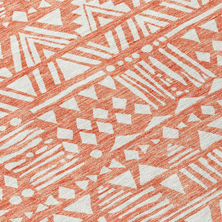 Piper Looms Chantille Southwest ACN907 Coral Machine Washable Area Rug Swatch Image
