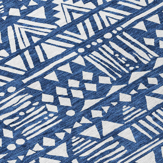 Piper Looms Chantille Southwest ACN907 Navy Machine Washable Area Rug Swatch Image