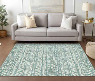 Piper Looms Chantille Southwest ACN907 Sage Machine Washable Area Rug Lifestyle Image Feature