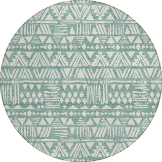 Piper Looms Chantille Southwest ACN907 Sage Machine Washable Area Rug Round Main Image