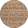 Piper Looms Chantille Southwest ACN907 Terracotta Machine Washable Area Rug Round Main Image
