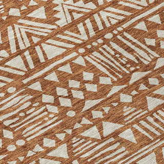 Piper Looms Chantille Southwest ACN907 Terracotta Machine Washable Area Rug Swatch Image