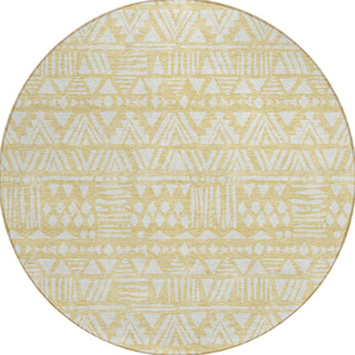 Piper Looms Chantille Southwest ACN907 Wheat Machine Washable Area Rug Round Main Image