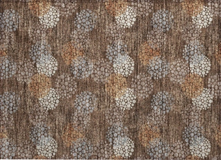 Piper Looms Chantille Circles ACN908 Fudge Machine Washable Area Rug Scatter Main Image