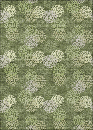 Piper Looms Chantille Circles ACN908 Olive Machine Washable Area Rug main image