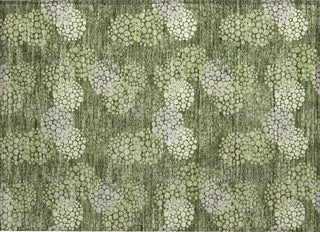 Piper Looms Chantille Circles ACN908 Olive Machine Washable Area Rug Scatter Main Image
