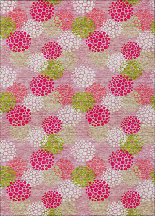 Piper Looms Chantille Circles ACN908 Pink Machine Washable Area Rug main image
