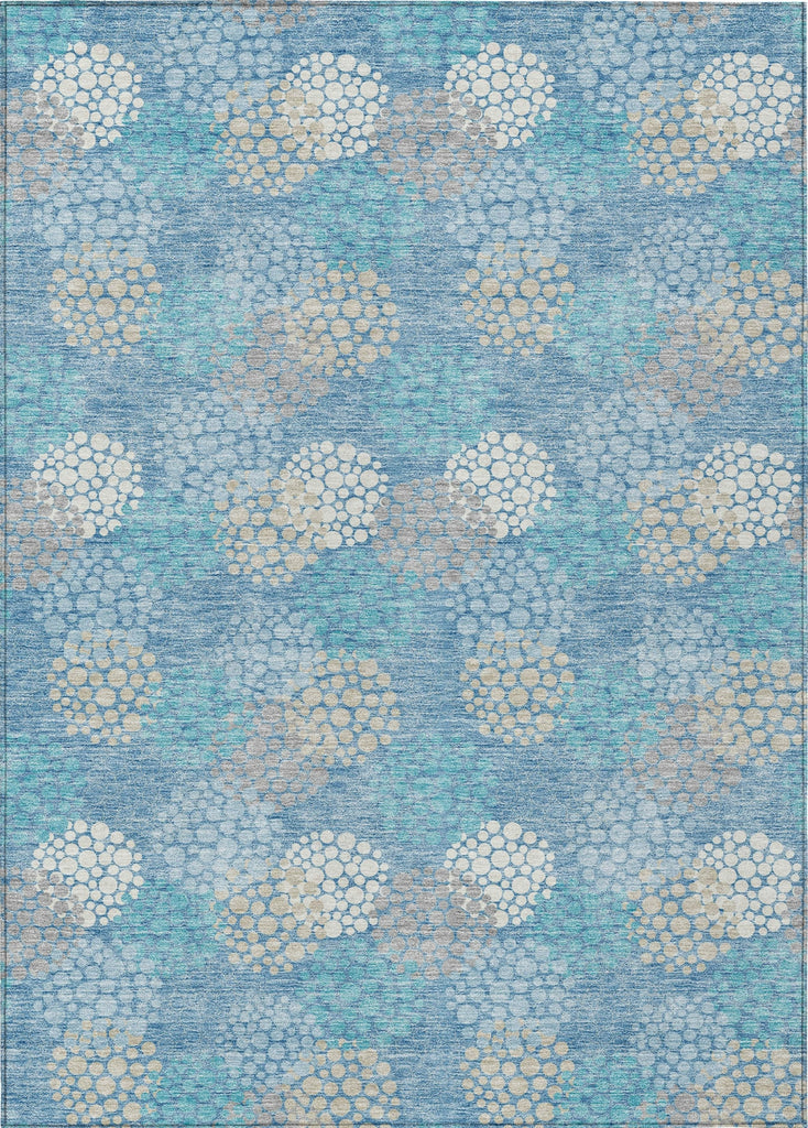 Piper Looms Chantille Circles ACN908 Sky Machine Washable Area Rug main image