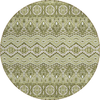 Piper Looms Chantille Moroccan ACN909 Aloe Machine Washable Area Rug Round Main Image