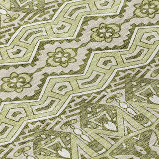 Piper Looms Chantille Moroccan ACN909 Aloe Machine Washable Area Rug Swatch Image