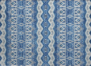 Piper Looms Chantille Moroccan ACN909 Blue Machine Washable Area Rug Scatter Main Image