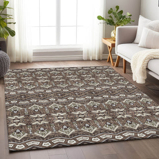 Piper Looms Chantille Moroccan ACN909 Brown Machine Washable Area Rug Lifestyle Image Feature