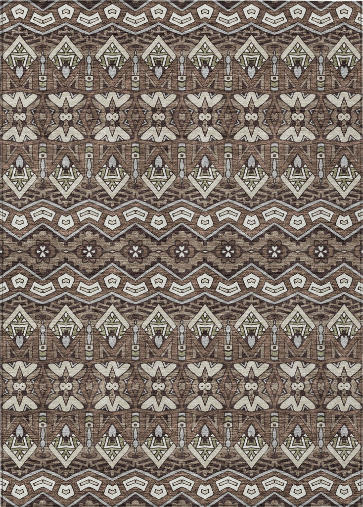 Piper Looms Chantille Moroccan ACN909 Brown Machine Washable Area Rug main image