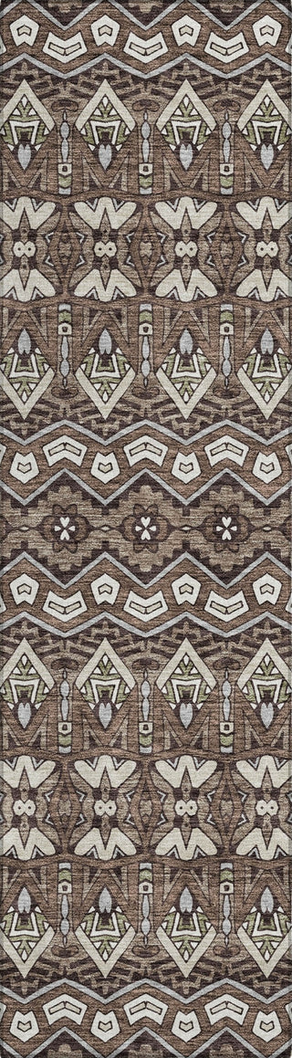 Piper Looms Chantille Moroccan ACN909 Brown Machine Washable Area Rug Runner Main Image