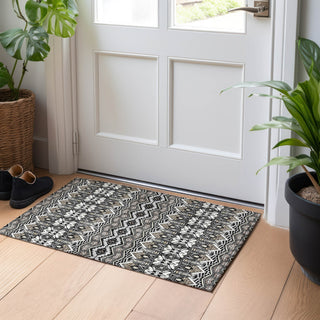 Piper Looms Chantille Moroccan ACN909 Charcoal Machine Washable Area Rug Scatter Lifestyle Image Feature