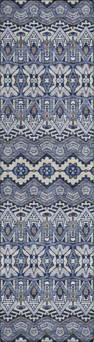 Piper Looms Chantille Moroccan ACN909 Denim Machine Washable Area Rug Runner Main Image