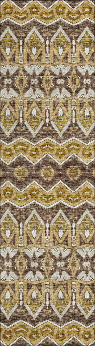 Piper Looms Chantille Moroccan ACN909 Gold Machine Washable Area Rug Runner Main Image