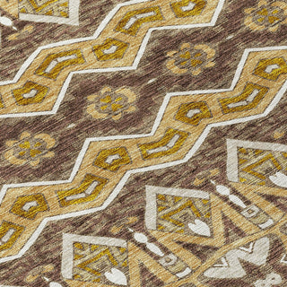 Piper Looms Chantille Moroccan ACN909 Gold Machine Washable Area Rug Swatch Image