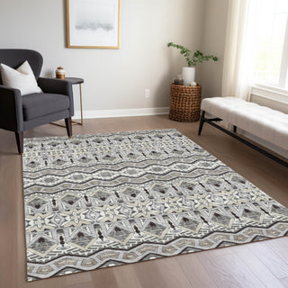 Piper Looms Chantille Moroccan ACN909 Gray Machine Washable Area Rug Lifestyle Image Feature