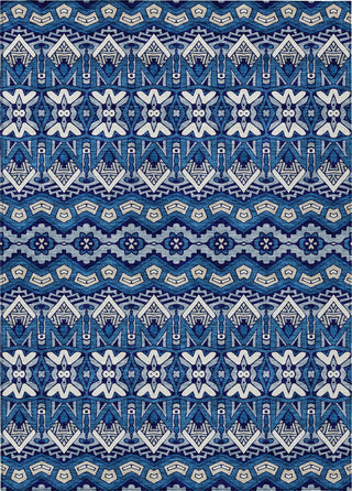 Piper Looms Chantille Moroccan ACN909 Navy Machine Washable Area Rug main image