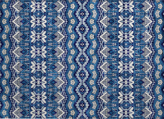 Piper Looms Chantille Moroccan ACN909 Navy Machine Washable Area Rug Scatter Main Image