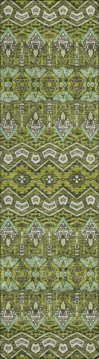 Piper Looms Chantille Moroccan ACN909 Olive Machine Washable Area Rug Runner Main Image