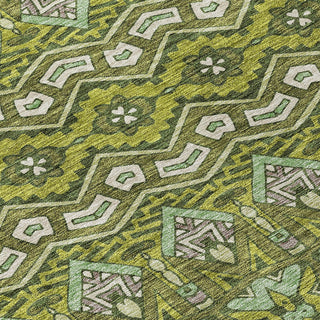 Piper Looms Chantille Moroccan ACN909 Olive Machine Washable Area Rug Swatch Image