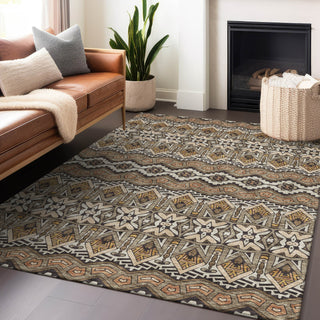 Piper Looms Chantille Moroccan ACN909 Taupe Machine Washable Area Rug Lifestyle Image Feature
