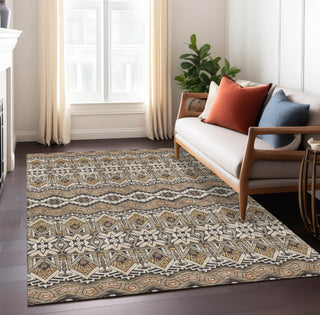 Piper Looms Chantille Moroccan ACN909 Taupe Machine Washable Area Rug Lifestyle Image Feature