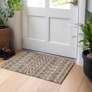 Piper Looms Chantille Moroccan ACN909 Taupe Machine Washable Area Rug Scatter Lifestyle Image Feature