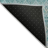 Piper Looms Chantille Moroccan ACN909 Teal Machine Washable Area Rug Backing Image