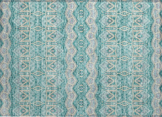Piper Looms Chantille Moroccan ACN909 Teal Machine Washable Area Rug Scatter Main Image