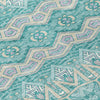 Piper Looms Chantille Moroccan ACN909 Teal Machine Washable Area Rug Swatch Image