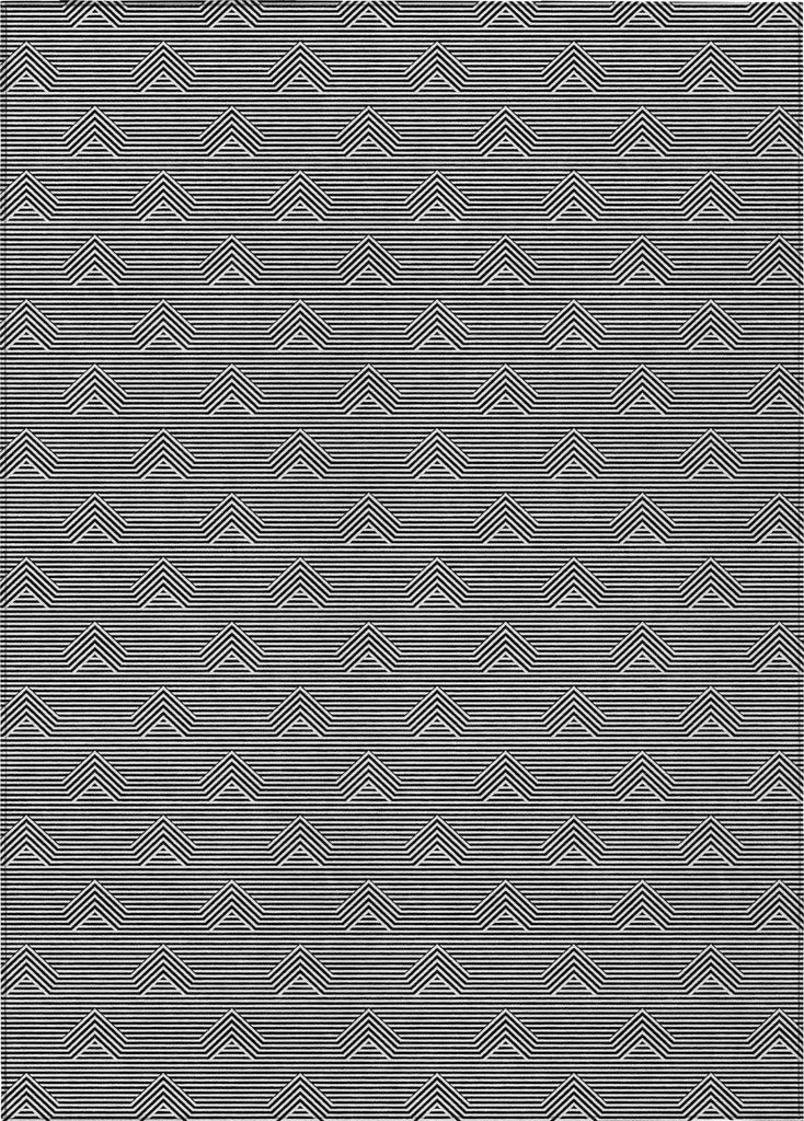 Piper Looms Chantille Arrows ACN910 Black Machine Washable Area Rug main image