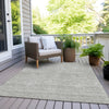 Piper Looms Chantille Arrows ACN910 Gray Machine Washable Area Rug Outdoor Lifestyle Image Feature