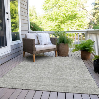 Piper Looms Chantille Arrows ACN910 Gray Machine Washable Area Rug Outdoor Lifestyle Image Feature