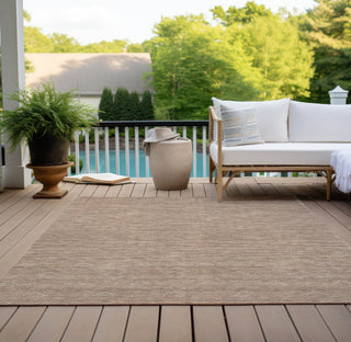 Piper Looms Chantille Arrows ACN910 Paprika Machine Washable Area Rug Outdoor Lifestyle Image Feature