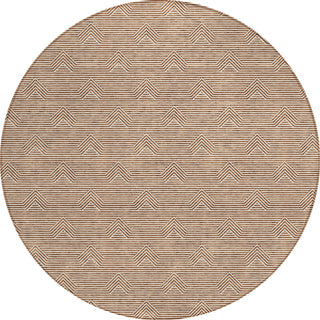 Piper Looms Chantille Arrows ACN910 Paprika Machine Washable Area Rug Round Main Image