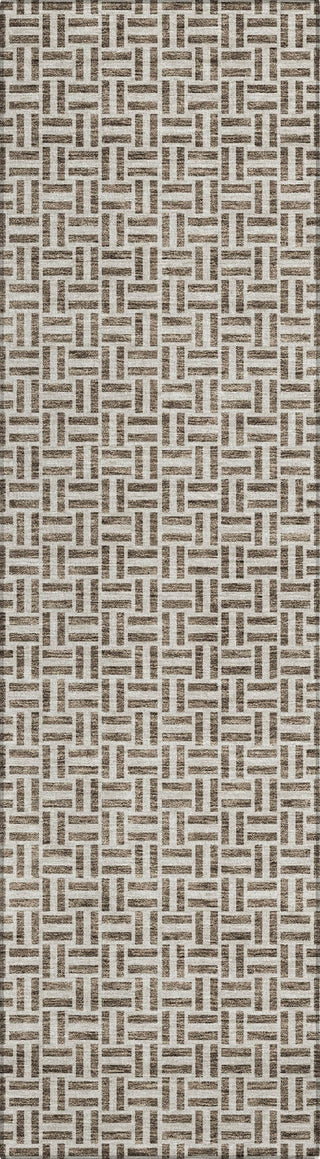 Piper Looms Chantille Geometric ACN911 Brown Machine Washable Area Rug Runner Main Image