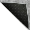 Piper Looms Chantille Geometric ACN911 Gray Machine Washable Area Rug Backing Image