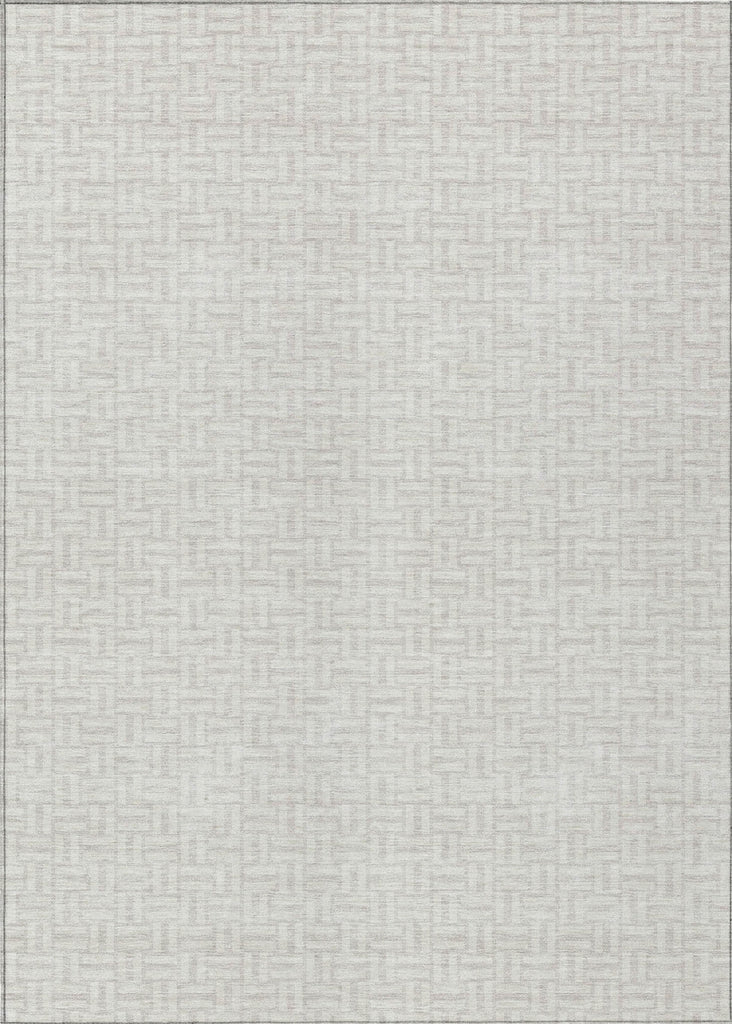 Piper Looms Chantille Geometric ACN911 Ivory Machine Washable Area Rug main image