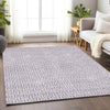 Piper Looms Chantille Geometric ACN911 Lavender Machine Washable Area Rug Lifestyle Image Feature