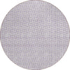 Piper Looms Chantille Geometric ACN911 Lavender Machine Washable Area Rug Round Main Image
