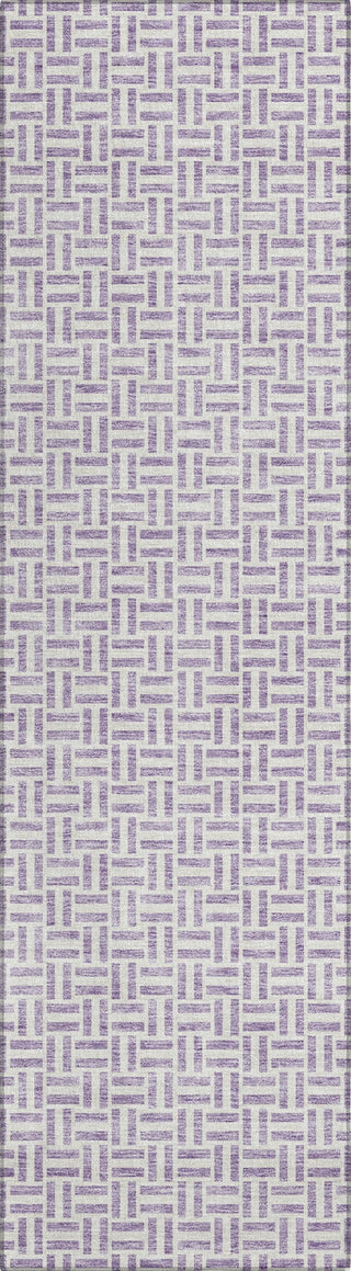 Piper Looms Chantille Geometric ACN911 Lavender Machine Washable Area Rug Runner Main Image