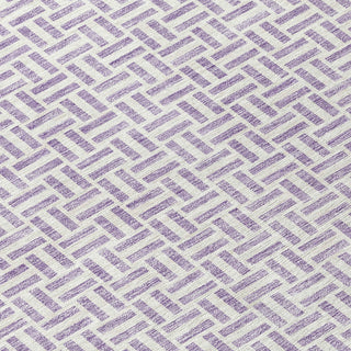 Piper Looms Chantille Geometric ACN911 Lavender Machine Washable Area Rug Swatch Image