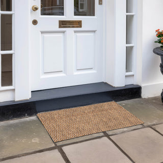 Piper Looms Chantille Geometric ACN911 Paprika Machine Washable Area Rug Scatter Outdoor Lifestyle Image Feature