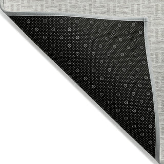 Piper Looms Chantille Geometric ACN911 Taupe Machine Washable Area Rug Backing Image