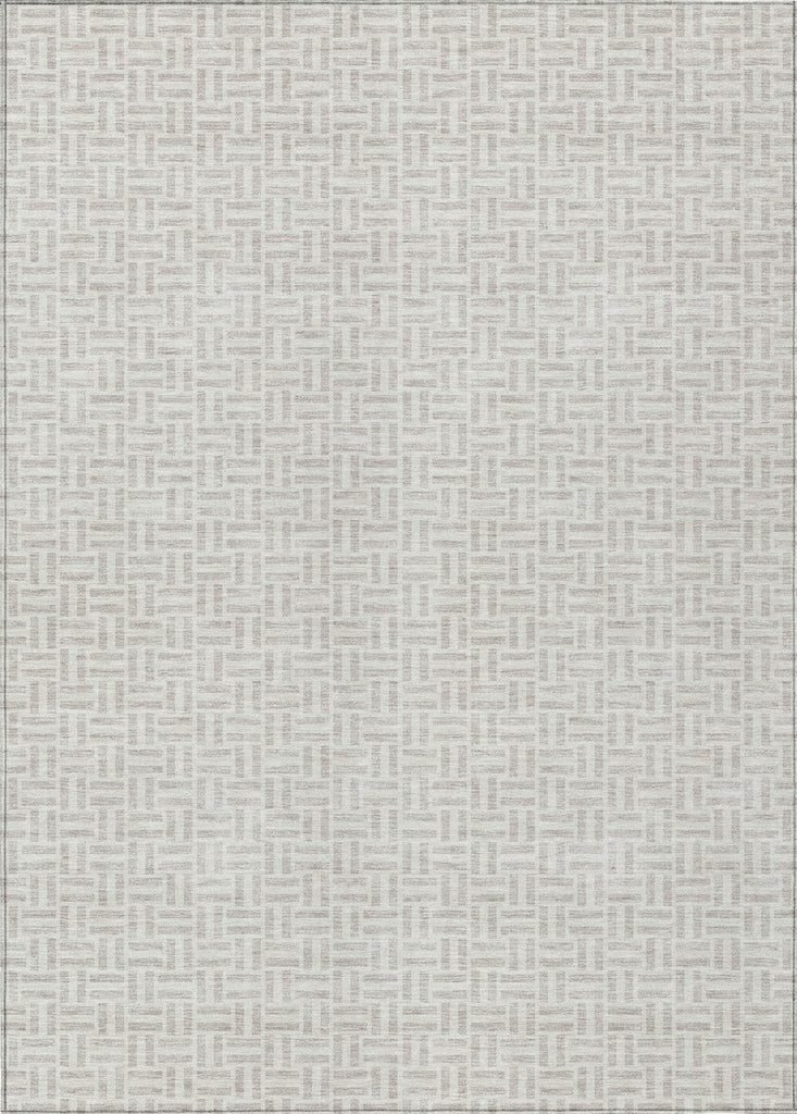 Piper Looms Chantille Geometric ACN911 Taupe Machine Washable Area Rug main image